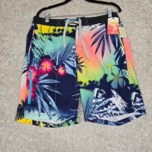 Tommy Bahama relax boardshorts mens 32 Maui colorful palm floral unlined NEW